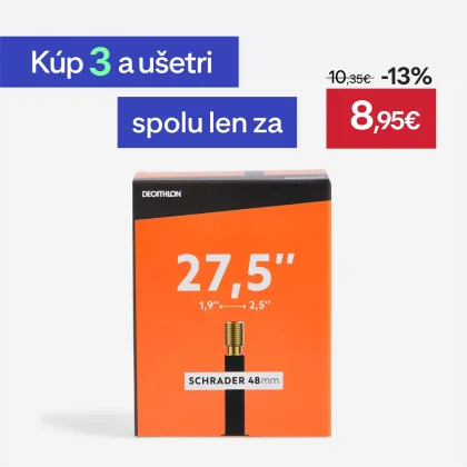 DECATHLON Duša 27,5 × 1,9/2,5 ventil SCHRADER 48 mm