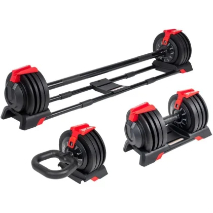 Acra Sada nastavitelných činek 24 kg, 3v1