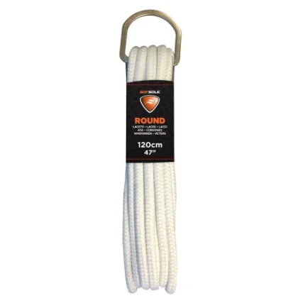Šnúrky do topánok SOFSOLE ROUND White