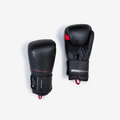OUTSHOCK Boxerské rukavice so 100 % vetraným interiérom čierne 12 oz