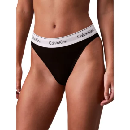 Dámske nohavičky CALVIN KLEIN High Leg Bikini Briefs Icon Cotton Modal black
