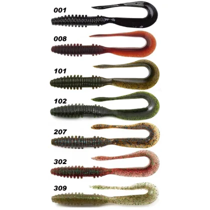 KEITECH Mad Wag 2,5 inch/ 6,35cm, bal. 12ks 309 - Sahara Olive FLK.