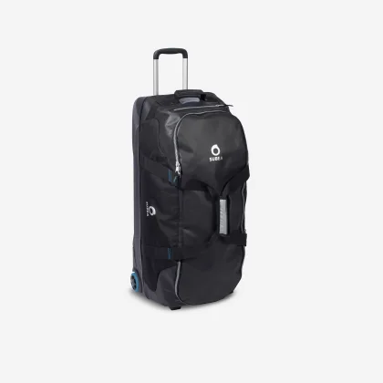 DECATHLON Cestovná potápačská taška SCD 90 l na kolieskach čierno-modrá .