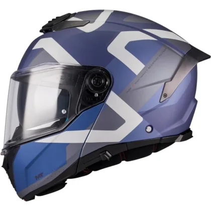 MT Helmets Atom 2 SV Dexter C2 matná modro-šedá