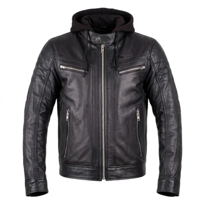 Kožená moto bunda W-TEC Murayo Farba čierna,