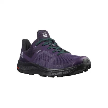 Női alacsony túracipő SALOMON OUTline Prism GTX W grape black deep teal