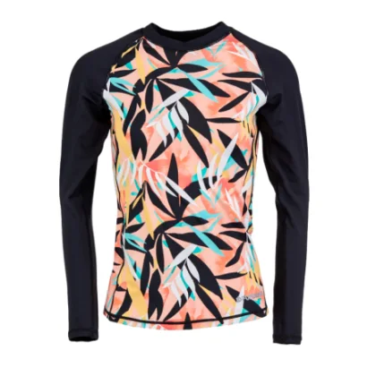 Női fürdőpóló FUNDANGO Joyce Long Sleeve Rashguard-519-jungle