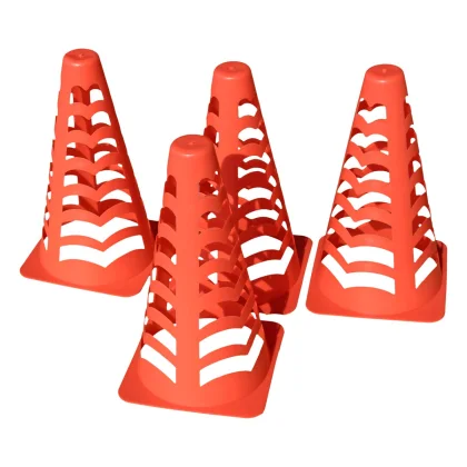 Futbalové prekážky MASTER sada 12 ks kužeľov - 22 cm