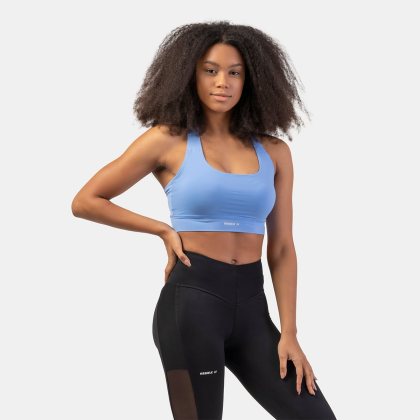 NEBBIA Sportovní podprsenka Active Medium Impact Light Blue