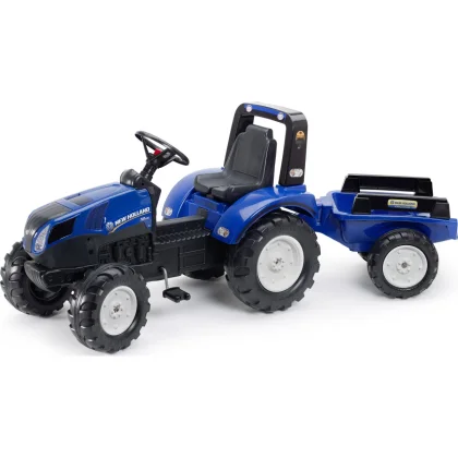 Falk Šliapací traktor 3090B - New Holland T8 s přívěsem