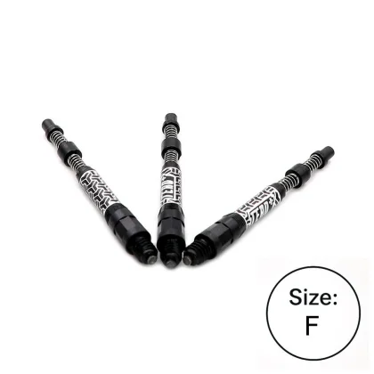 Násadky na šípky Cuesoul TERO+ AK7P čierne, dĺžka 53mm (F)