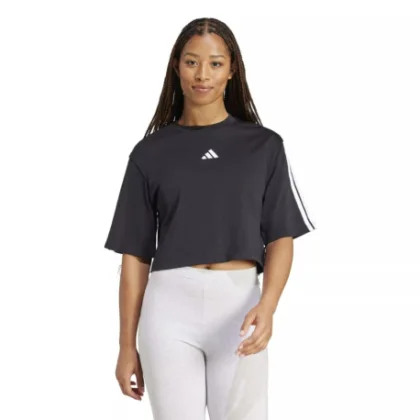 Dámske tričko s krátkym rukávom ADIDAS W 3S SJ TLR T BLACK WHITE