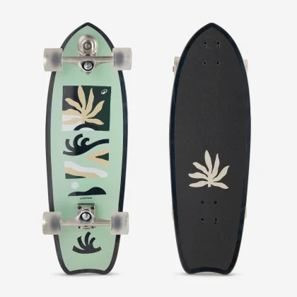 DECATHLON Longboard surfskate surftraining 31" Spirit zelený bez