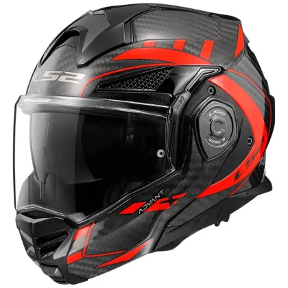 LS2 FF901 Advant X Carbon Future Gl Red XXL (63-64)
