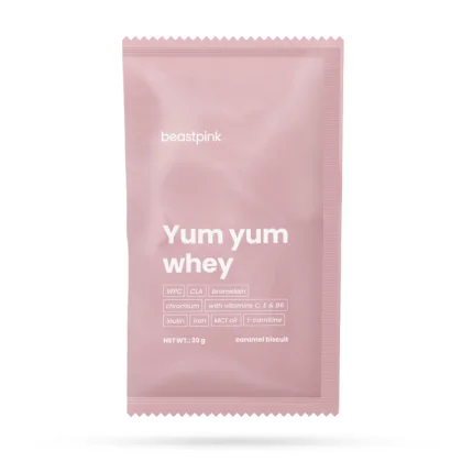 BeastPink Yum Yum Whey karamelová sušienka