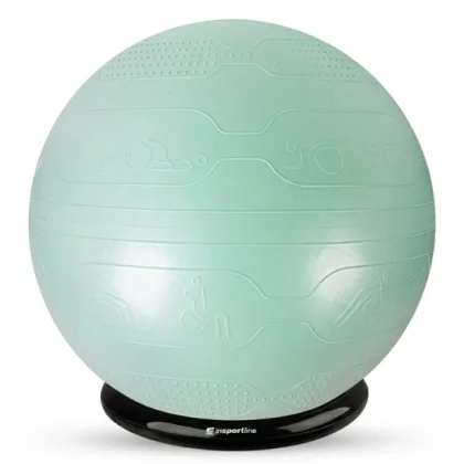 Gymnastická lopta inSPORTline Stretch Ball 65 cm so základňou BallBase