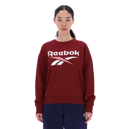 REEBOK Reebok dámska fleecová mikina bordová L