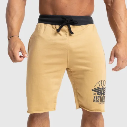 Pánske teplákové kraťasy Iron Aesthetics Force, pieskové