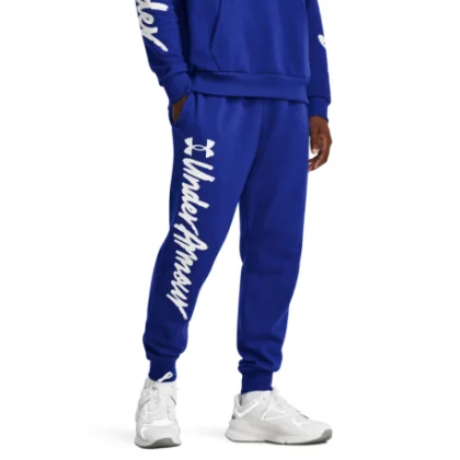 Férfi bélelt melegítőnadrágok UNDER ARMOUR UA Rival Fleece Graphic Jgrs-BLU