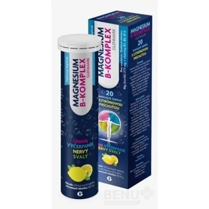 GLENMARK Magnesium B-komplex 20 šumivých tabliet