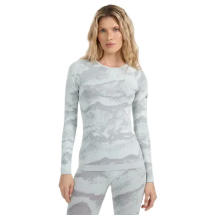 Dámske termo tričko s dlhým rukávom 4F SEAMLESS UNDERWEAR F208-WAW25USEAF208-11A-OFF WHITE ALLOVER
