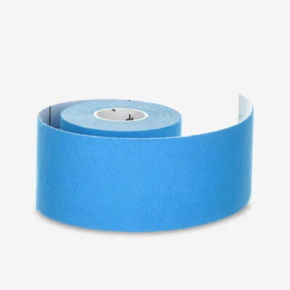 DECATHLON Tejpovacia páska na kinesiotaping 5 cm × 5 m modrá bez