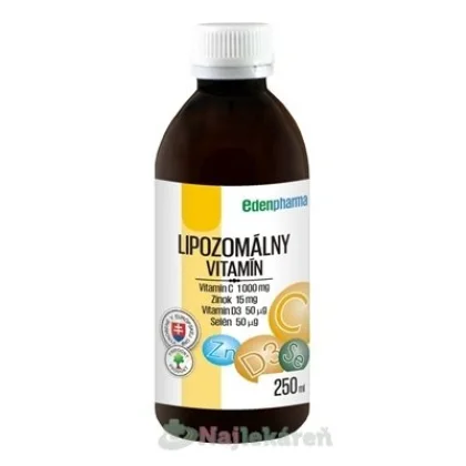 EdenPharma LIPOZOMÁLNY Vitamín C + Zn + D3 + Se 250 ml