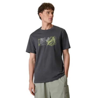 Férfi rövid ujjú póló 4F TSHIRT M2823-22S-ANTHRACITE