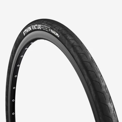 BTWIN Plášť na horský bicykel Slick 275×1,2 Protect+ pružné pätky .