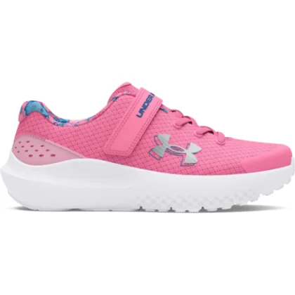 Dievčenská športová obuv (tréningová) UNDER ARMOUR UA GPS Surge 4 AC Print sunset pink pink metallic silver