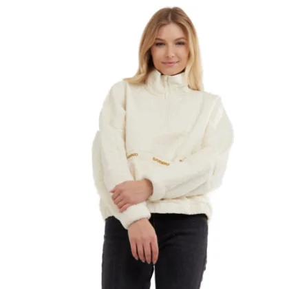Dámská fleece mikina FUNDANGO Calypso Hybrid Pullover-240-mustard