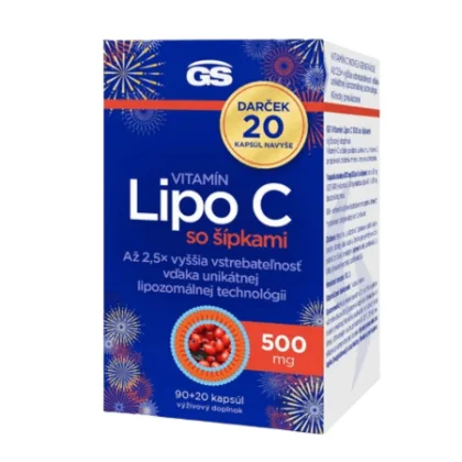 GS Vitamín lipo C 500 mg so šípkami darček 110 kapsúl