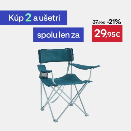 QUECHUA Skladacie kempingové kreslo bez