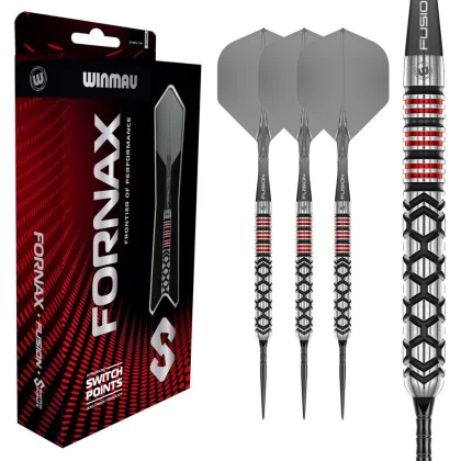 Šípky steel Winmau Fornax Parallel 22g SP 90% wolfram