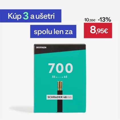 DECATHLON Duša 700 × 35/45 ventil Schrader 48 mm