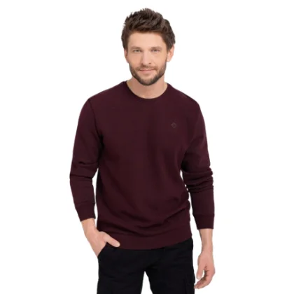 Pánská mikina VOLCANO B-KIV-403-BURGUNDY