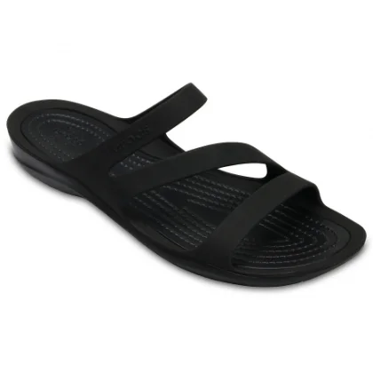 Női papucsok (strandcipők) CROCS Swiftwater Sandal W black black