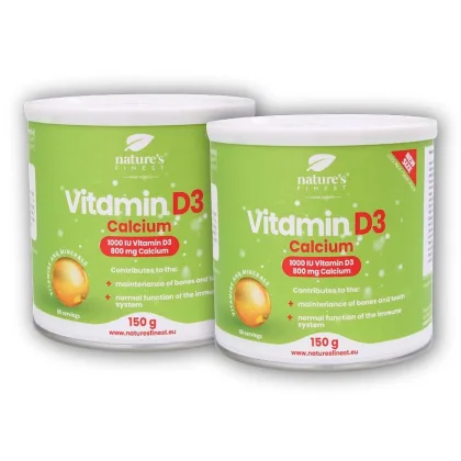 Natures Finest 2x Vitamin D3 + calcium 150g