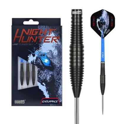 Šípky steel One80 Night Hunter Endurance 24g, 90% wolfram