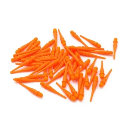 Náhradné plastové hroty Cuesoul oranžové 26mm 80ks na soft šípky