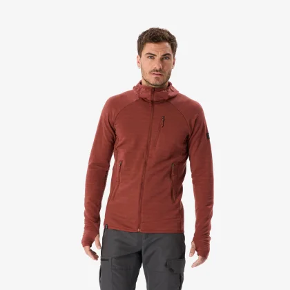 SIMOND Pánska funkčná mikina s kapucňou Merino Resist hnedá XL