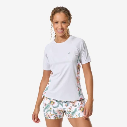 DECATHLON Dámske tričko Kanika s UV ochranou biele 2XL