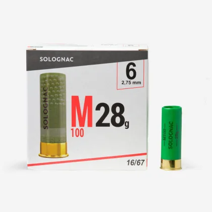 SOLOGNAC Náboj M 100 kaliber 16/67 28 g brok č. 6 25 ks N° 6