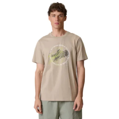 Férfi rövid ujjú póló 4F TSHIRT M2822-83S-BEIGE