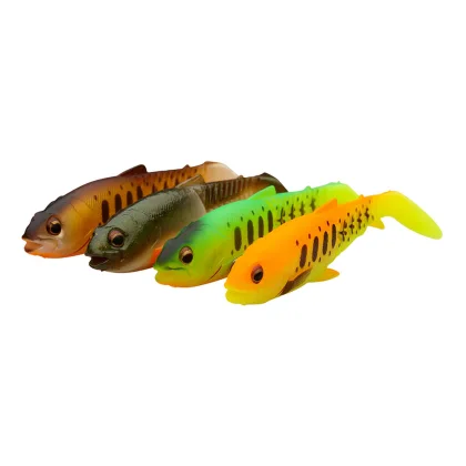 Sada nástrah SAVAGE GEAR Craft Cannibal Paddletail, Dark Water Mix, 4ks