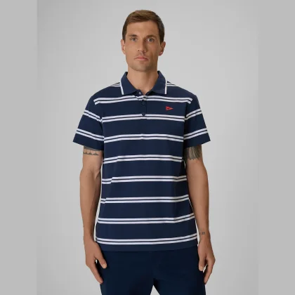 Pánske polo tričko regular - tmavomodré