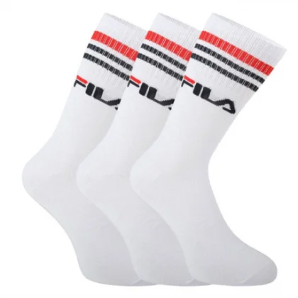 Ponožky FILA F9090 SOCKS LIFESTYLE PLAIN 3 PACK-300 WHITE