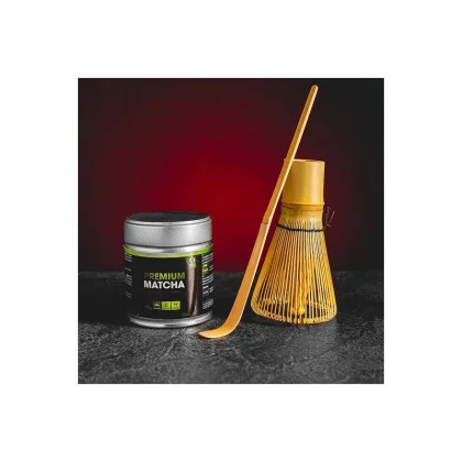 Hemp World Premium čaj Matcha 40g - set