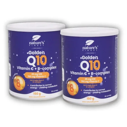 Natures Finest 2x Golden Q10 + Vitamin C + B-Complex 150g