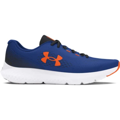 Chlapčenská športová obuv (tréningová) UNDER ARMOUR UA BGS Charged Rogue 4 tech blue black orange blast